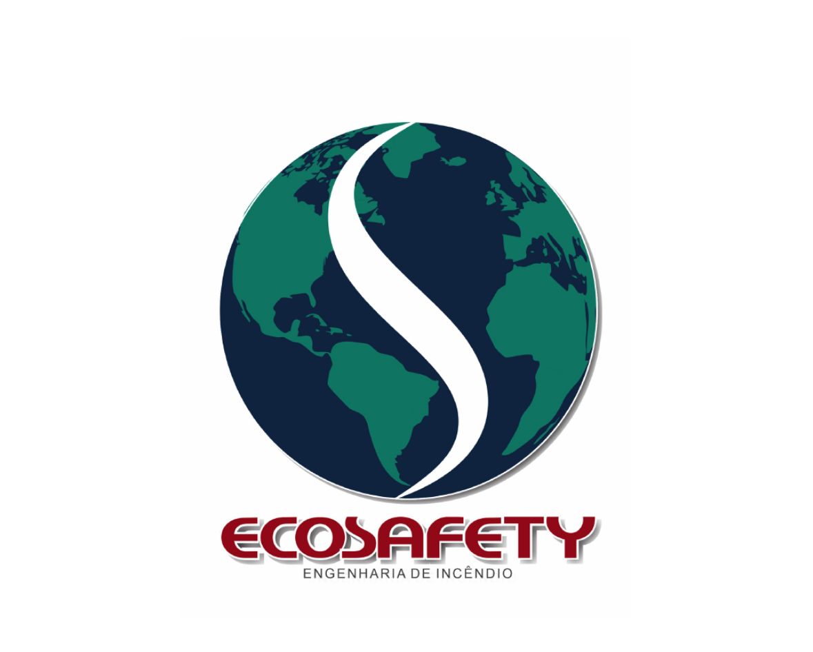 Logotipo oficial da Ecosafety, expositor de combate a incêndio na Expo Incêndio.