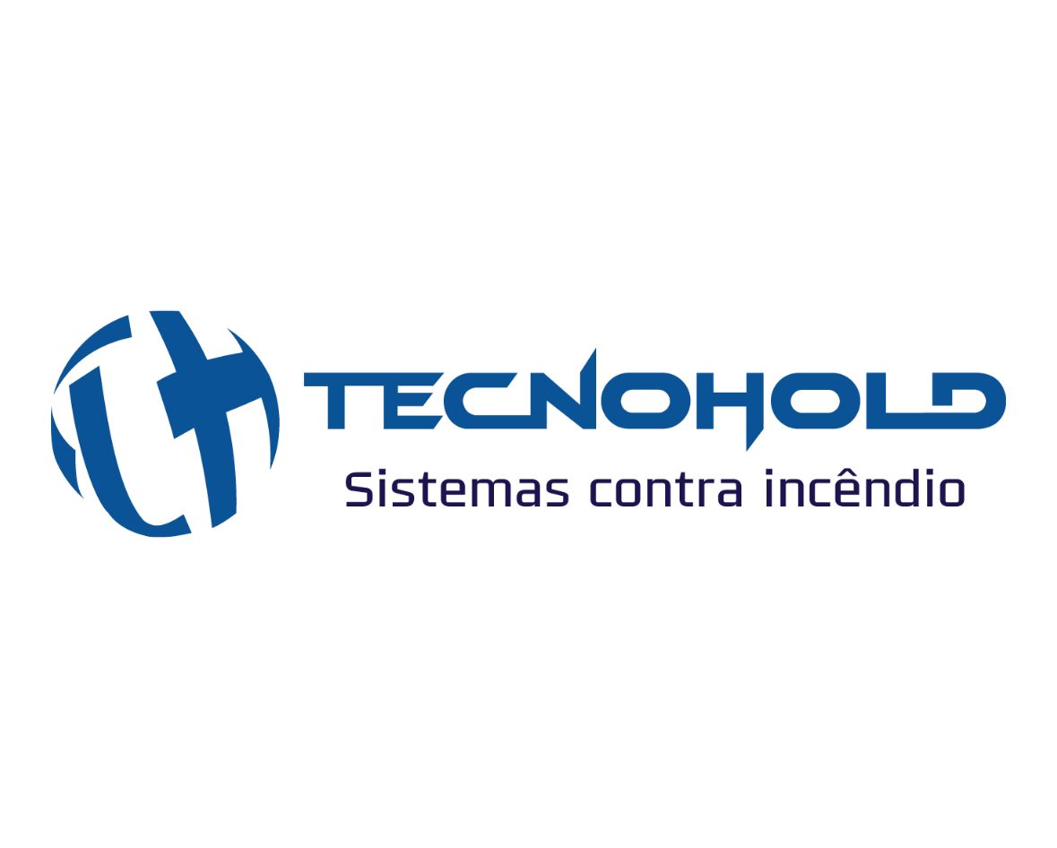 Logotipo oficial da Tecnohold, expositor de detecção e alarme de incêndio na Expo Incêndio.