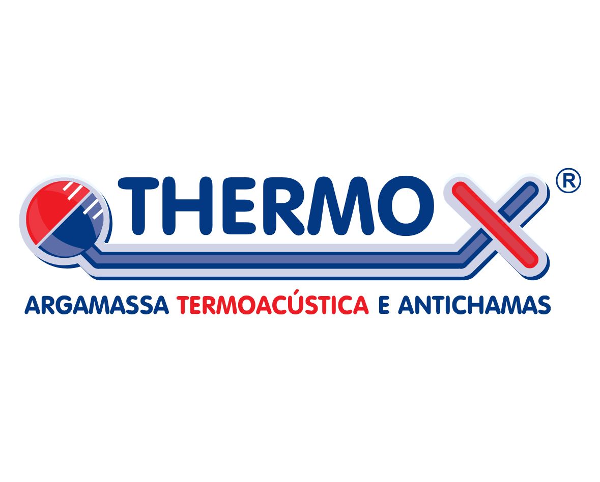 Logotipo oficial da Thermo-X, expositor de proteção passiva na Expo Incêndio.